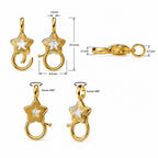 AMZ Star Charm Connector - 14K Gold