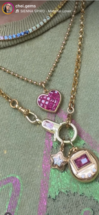 Amz Star Charm! 14k gold and moissanite
