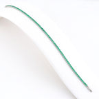 Dainty 14K Gold Tennis Bracelet - Emerald
