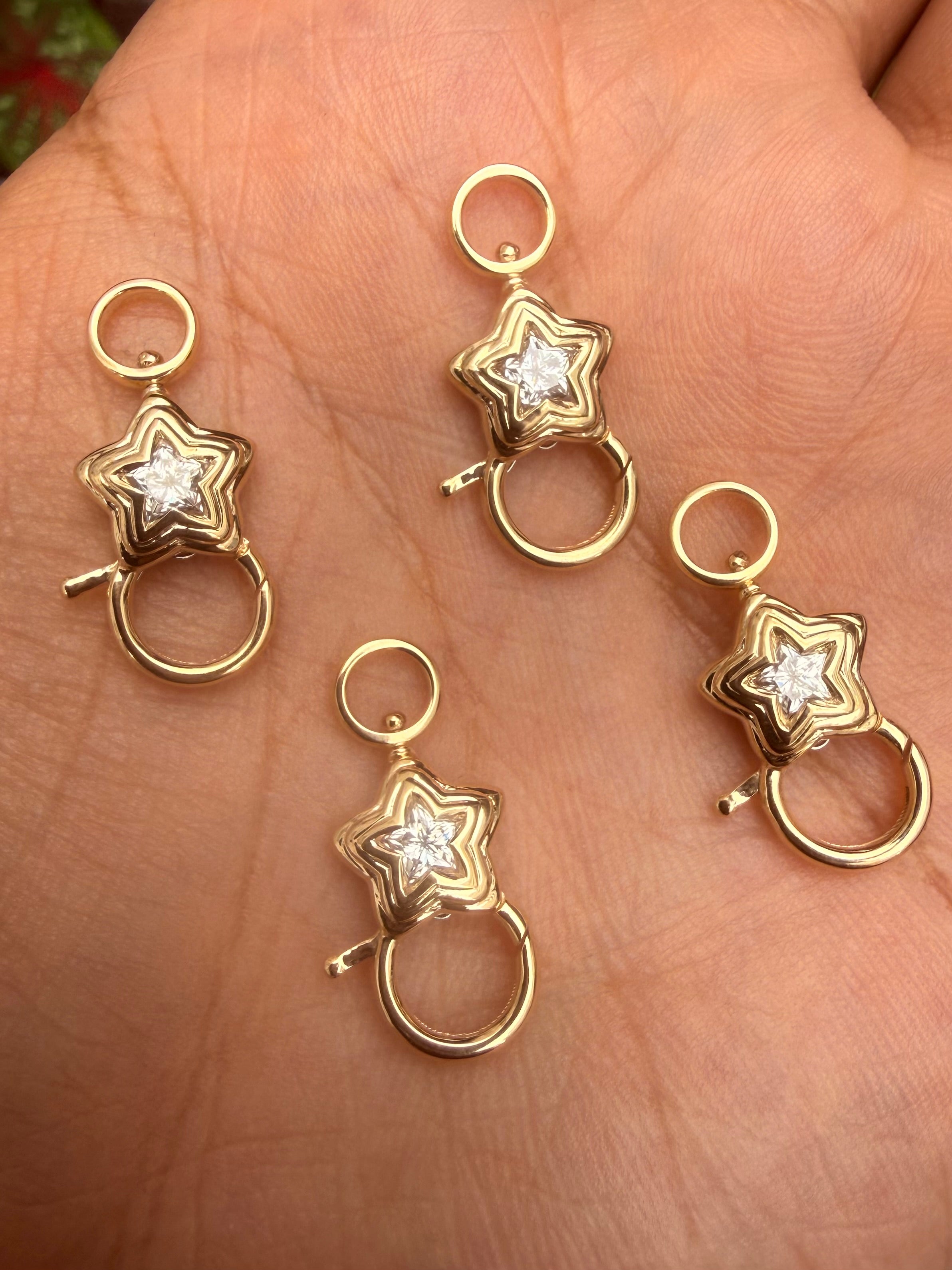 AMZ Star Charm Connector - 14K Gold