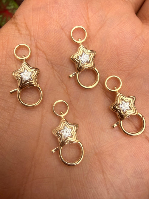 AMZ Star Charm Connector - 14K Gold
