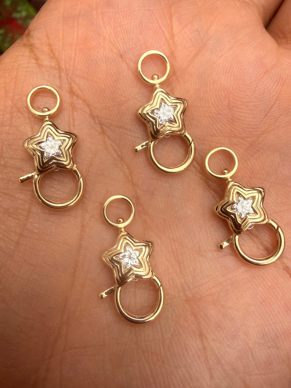 AMZ Star Charm Connector - 14K Gold