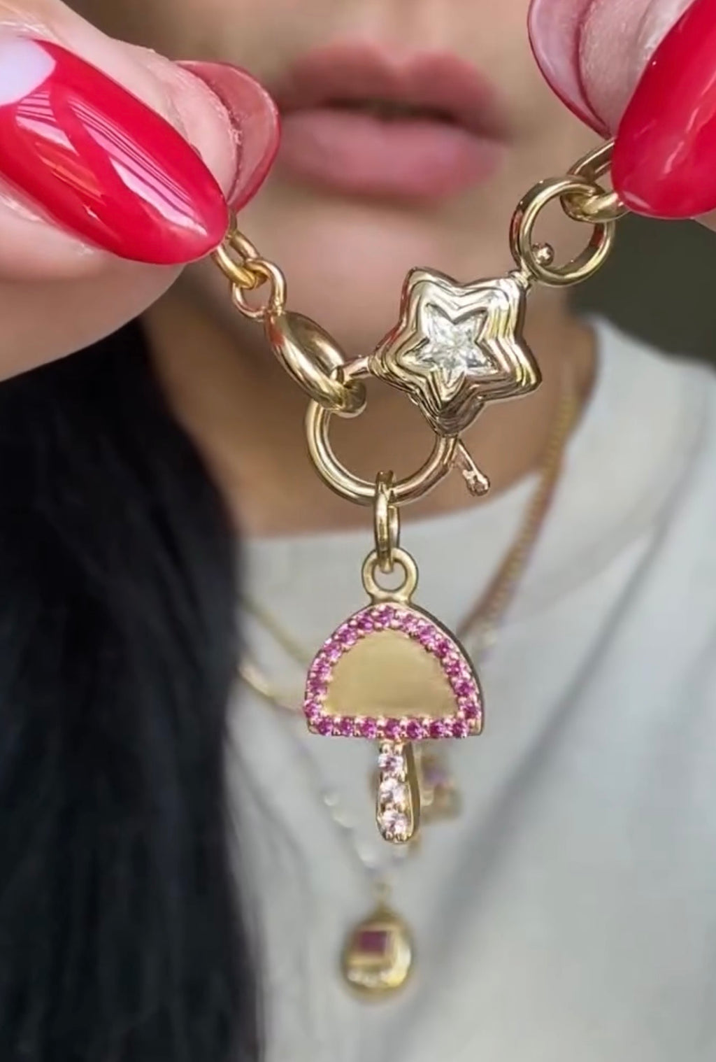 AMZ Star Charm Connector - 14K Gold