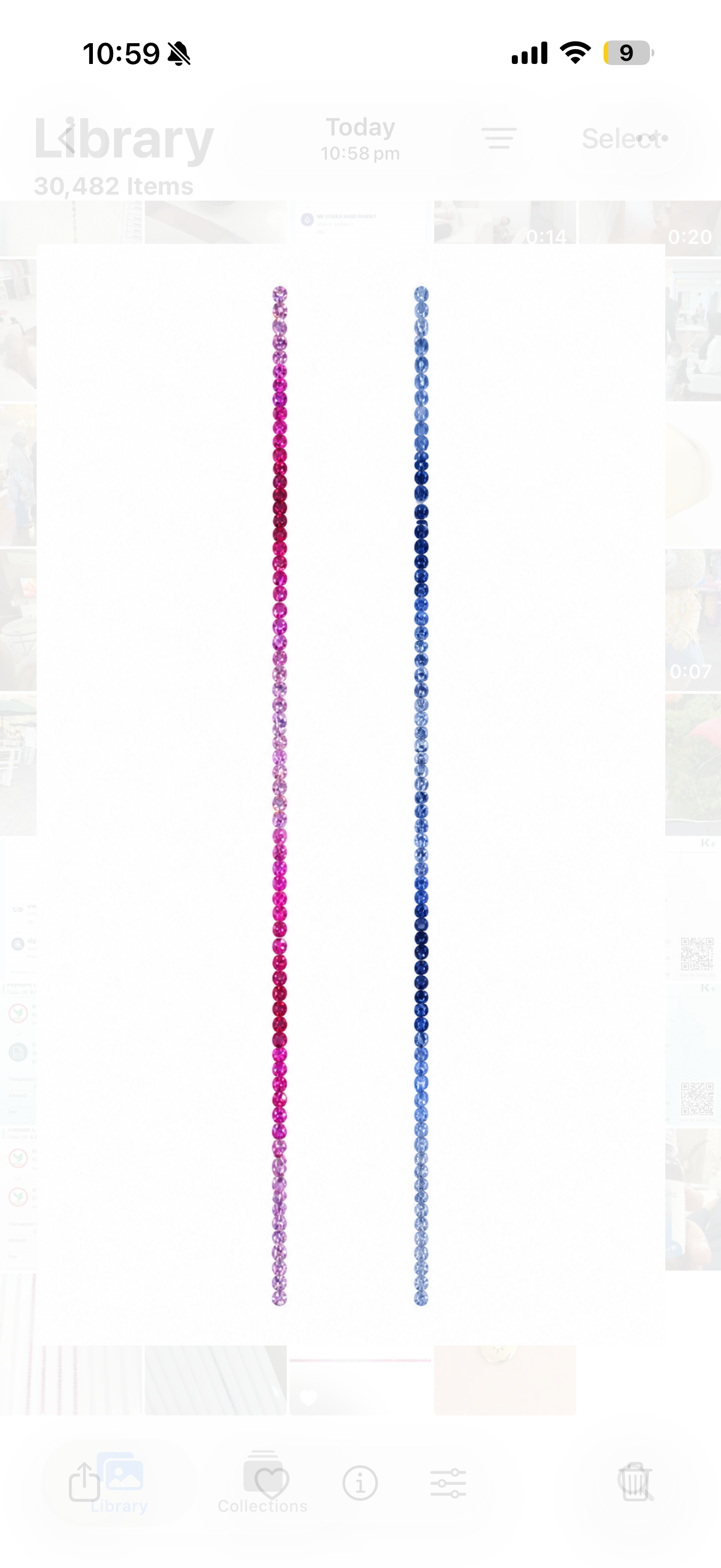 Best Seller! Natural Gradient Sapphires Pink/Blue set in 14k Gold Tennis Bracelet