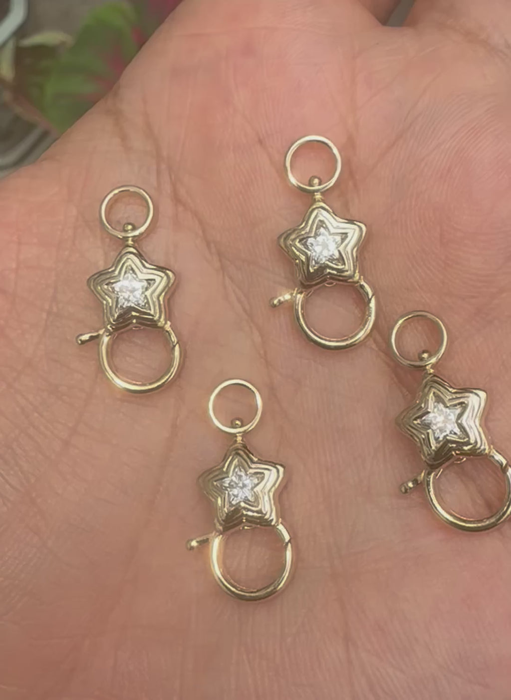 AMZ Star Charm Connector - 14K Gold