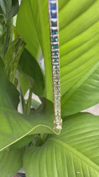 Rainbow Sapphire Princess Cut Bracelet - 14K Gold