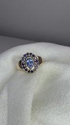 Best Seller! Natural Gemstone 14K Gold Pinky Ring